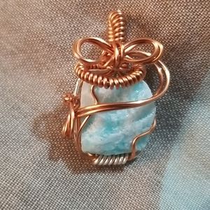 Dainty Raw Crystal Adventurine Custom Wire Wrap